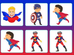 Super Heroes Memory Online Puzzle Game