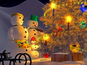 Snowman Family Puzzle Game