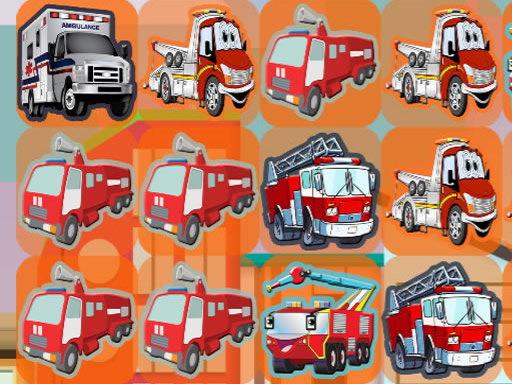 Emergency Trucks Match 3 Online Puzzle Game