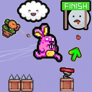 Cute Rabbit's Challenging Adventure Online Arcade Game